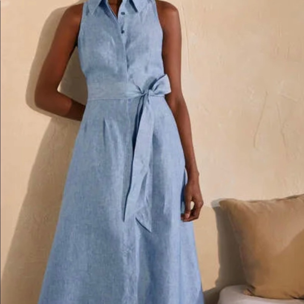 Boden Kate dress chambray 6
